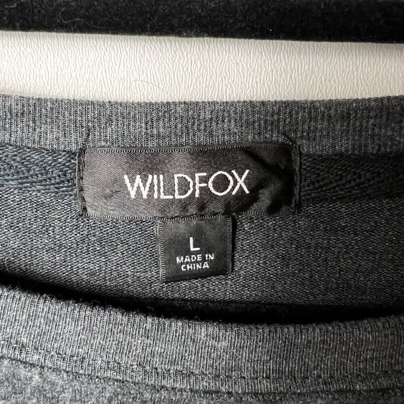 Wildfox Sweatshirt‎ Women’s Large Over The Rain Black Rainbow Long Sleeves NWT - Picture 6 of 9